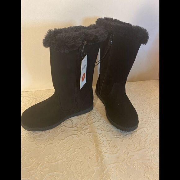 💥Cat & Jack Girls Georgeina faux suede  Boots Sizes : Various - Picture 4 of 16